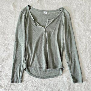 COTTON ON Long Sleeve Henley Tee